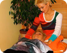 Bild Therapeutic Touch Behandlung, Handauflegen